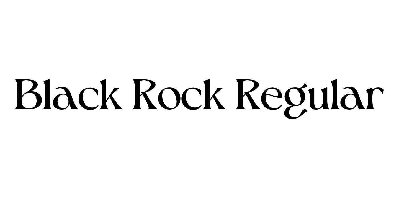 Black Rock Regular Font Preview