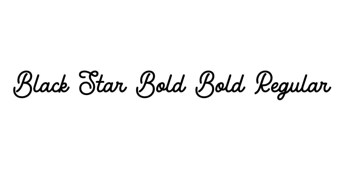 Black Star Bold Bold Regular Font Preview