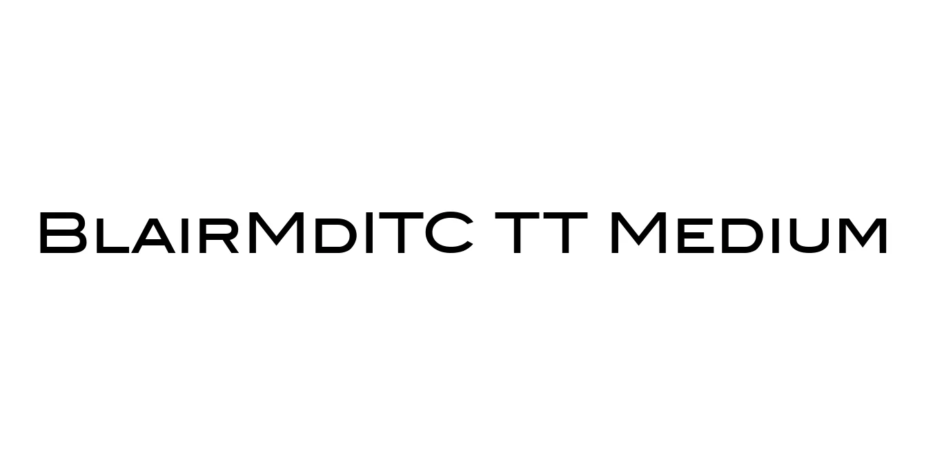 BlairMdITC TT Medium Font Preview