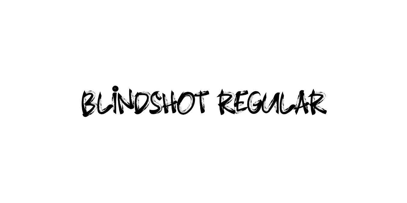 Blindshot Regular Font Preview