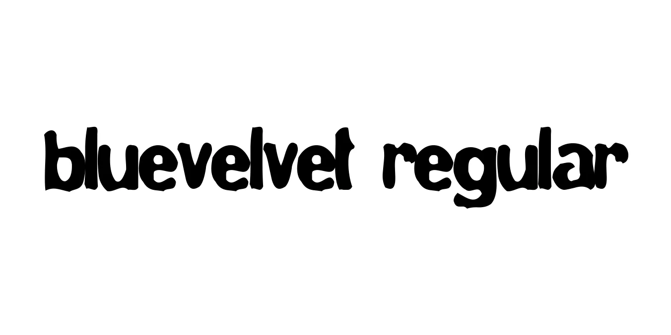 BlueVelvet Regular Font Preview