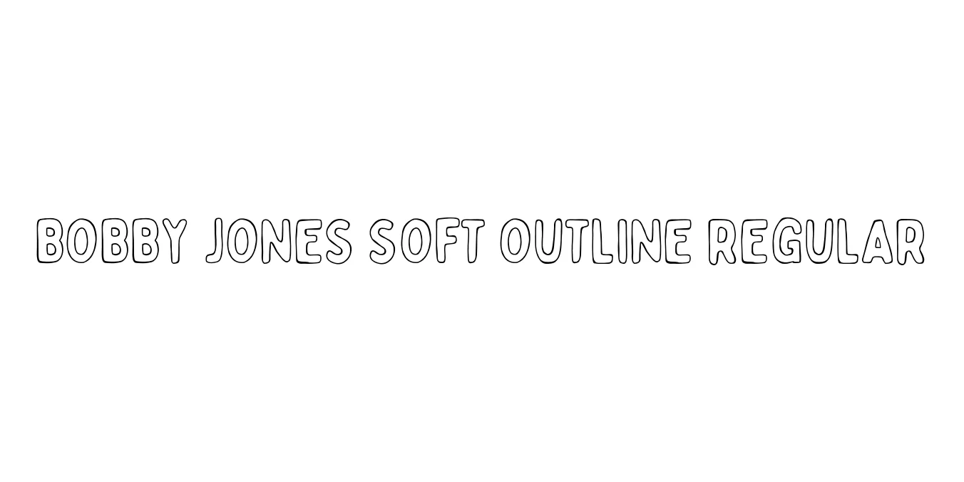 Bobby Jones Soft Outline Regular Font Preview