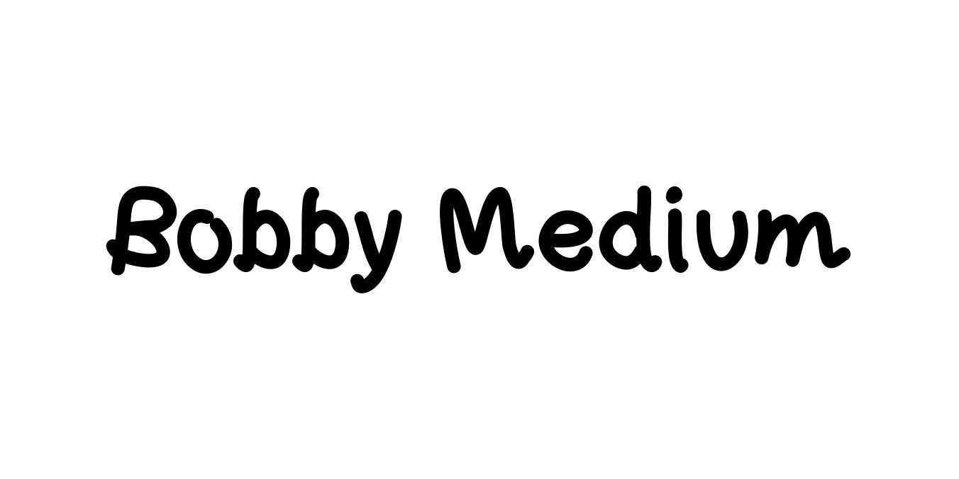 Bobby Medium Font Preview