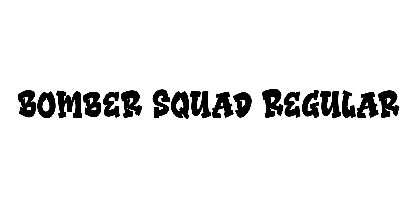 Bomber Squad Regular Font Preview