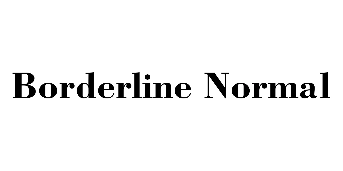 Borderline Normal Font Preview