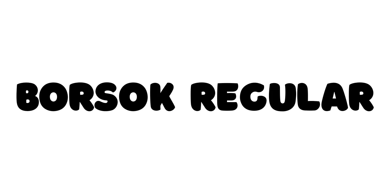 Borsok Regular Font Preview
