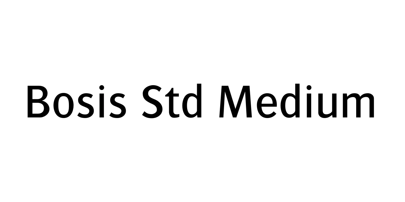 Bosis Std Medium Font Preview