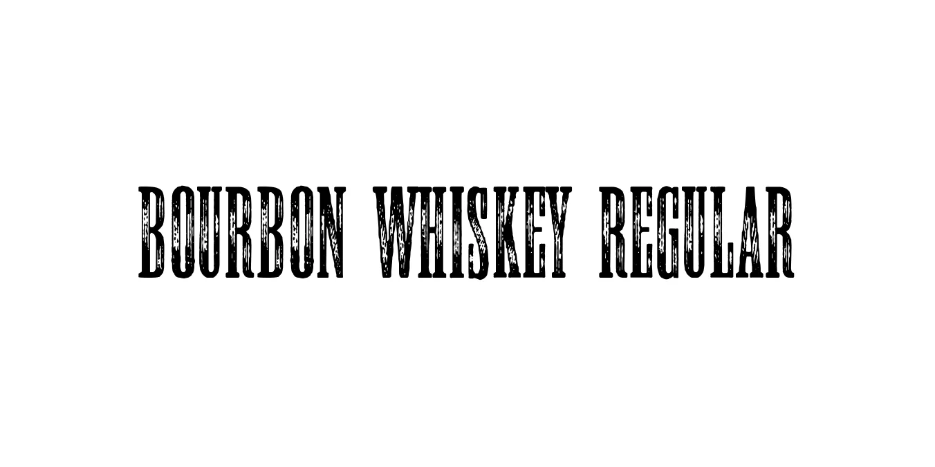 Bourbon whiskey Regular Font Preview