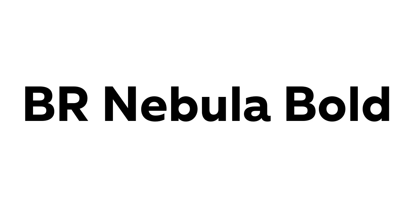 BR Nebula Bold Font Preview