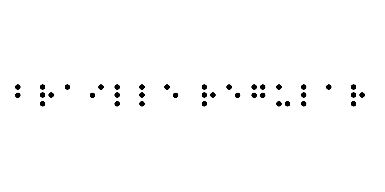 Braille Regular Font Preview