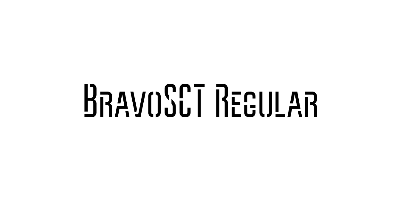 BravoSCT Regular Font Preview