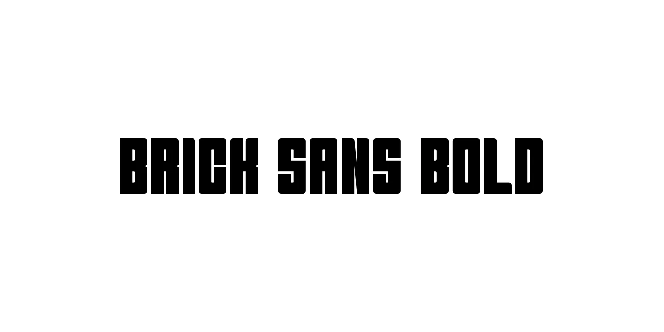 Brick Sans Bold Font Preview