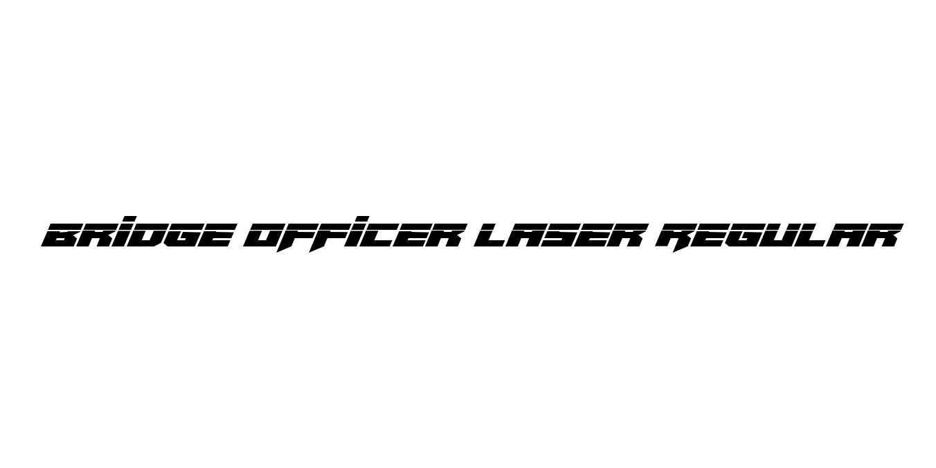 Bridge OFFicer Laser Regular Font Preview