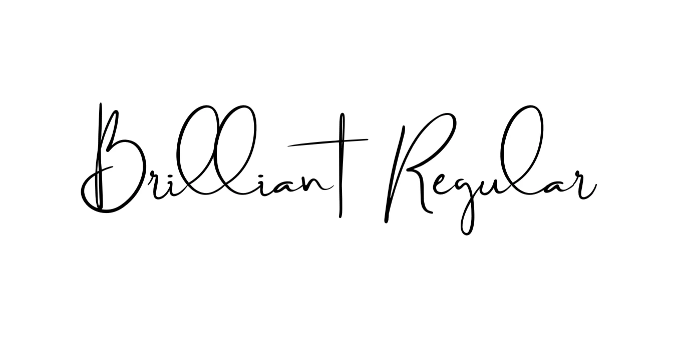 Brilliant Regular Font Preview