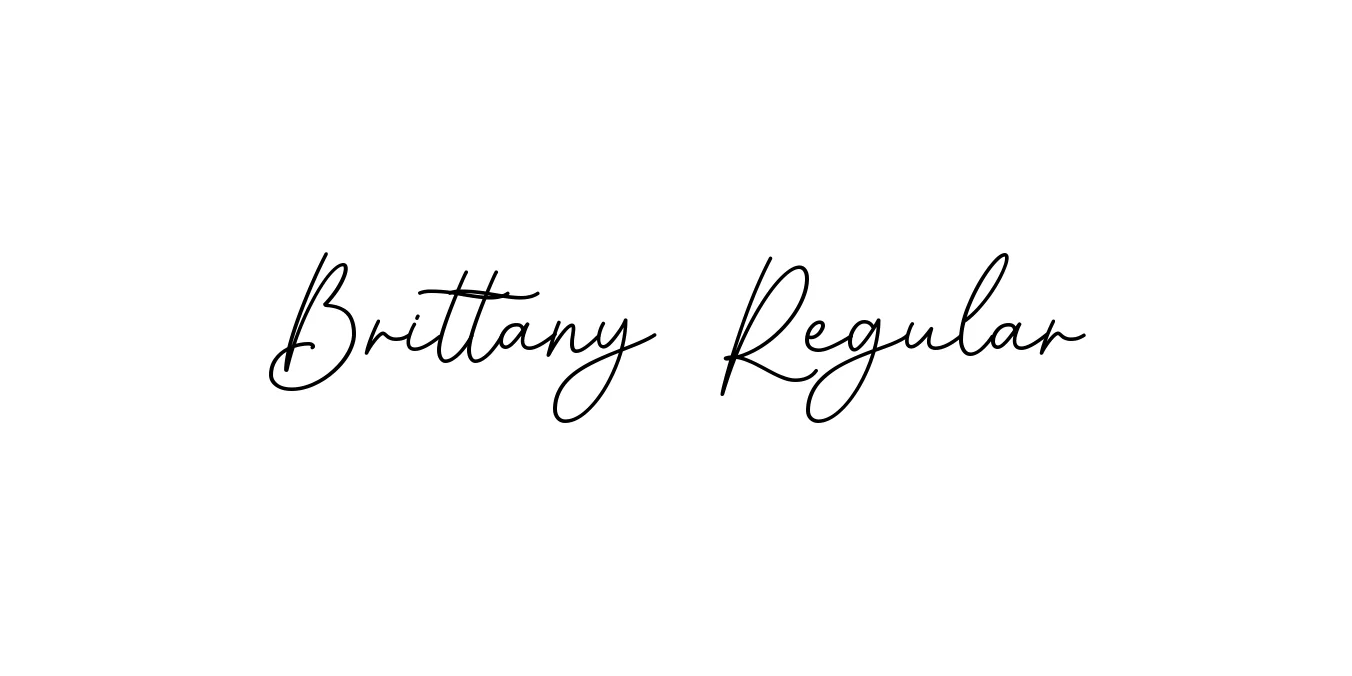 Brittany Regular Font Preview