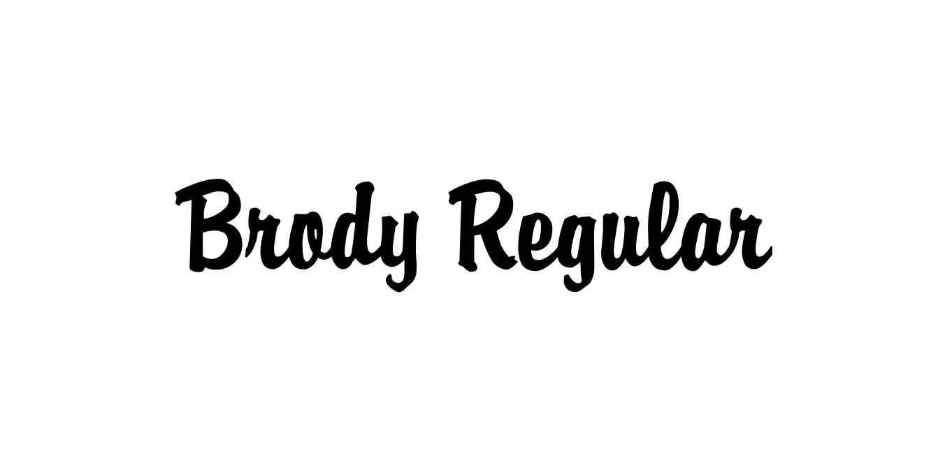 Brody Regular Font Preview