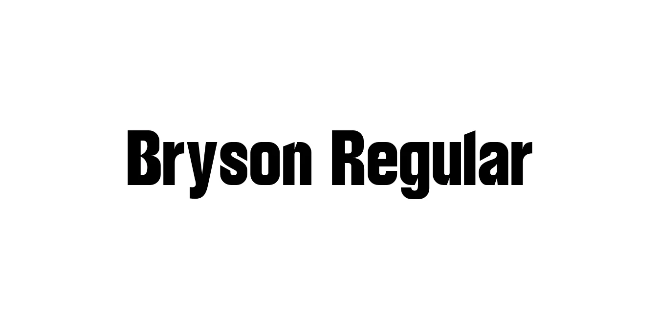 Bryson Regular Font Preview