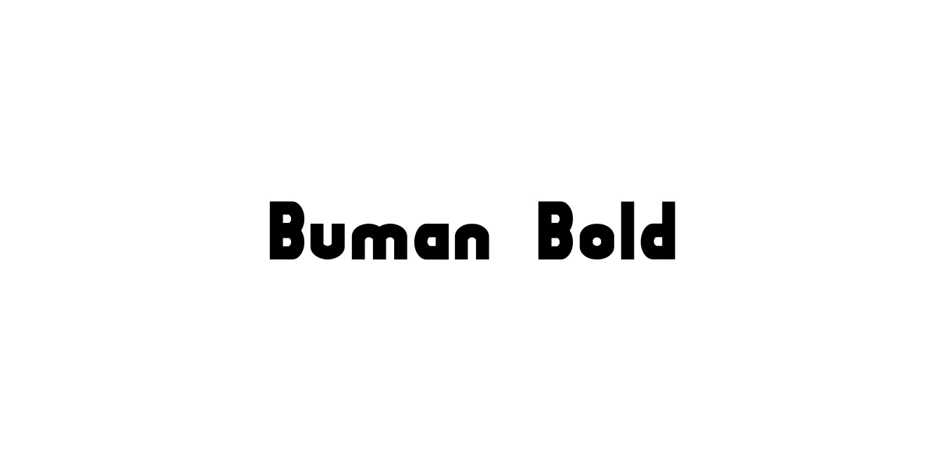 Buman Bold Font Preview
