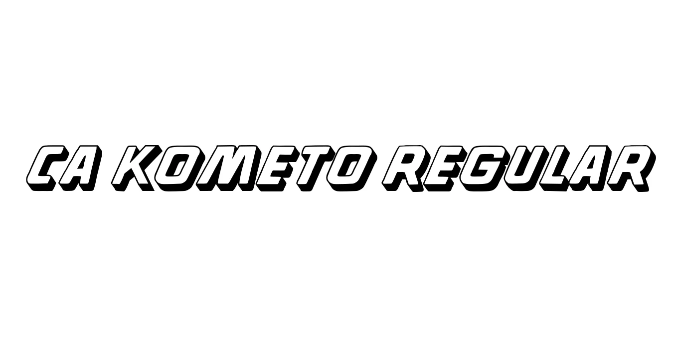 CA Kometo Regular Font Preview