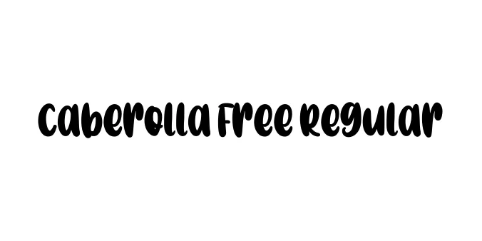 Caberolla Free Regular Font Preview