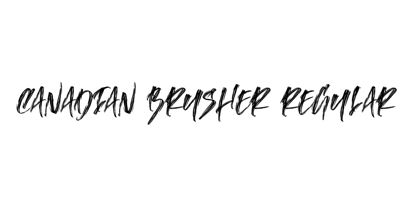 Canadian Brusher Regular Font Preview
