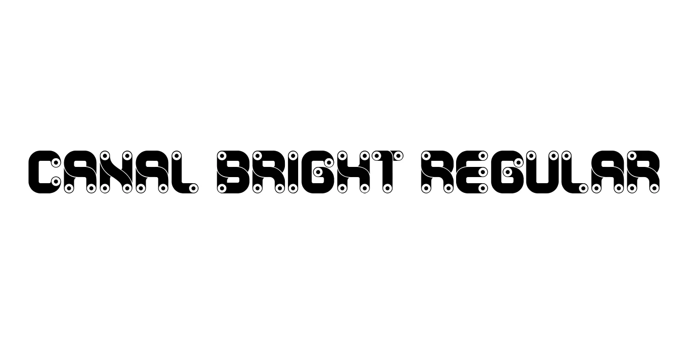 Canal Bright Regular Font Preview