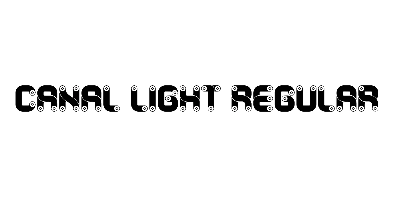 Canal Light Regular Font Preview