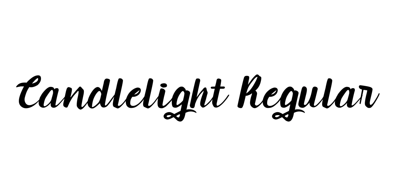 Candlelight Regular Font Preview