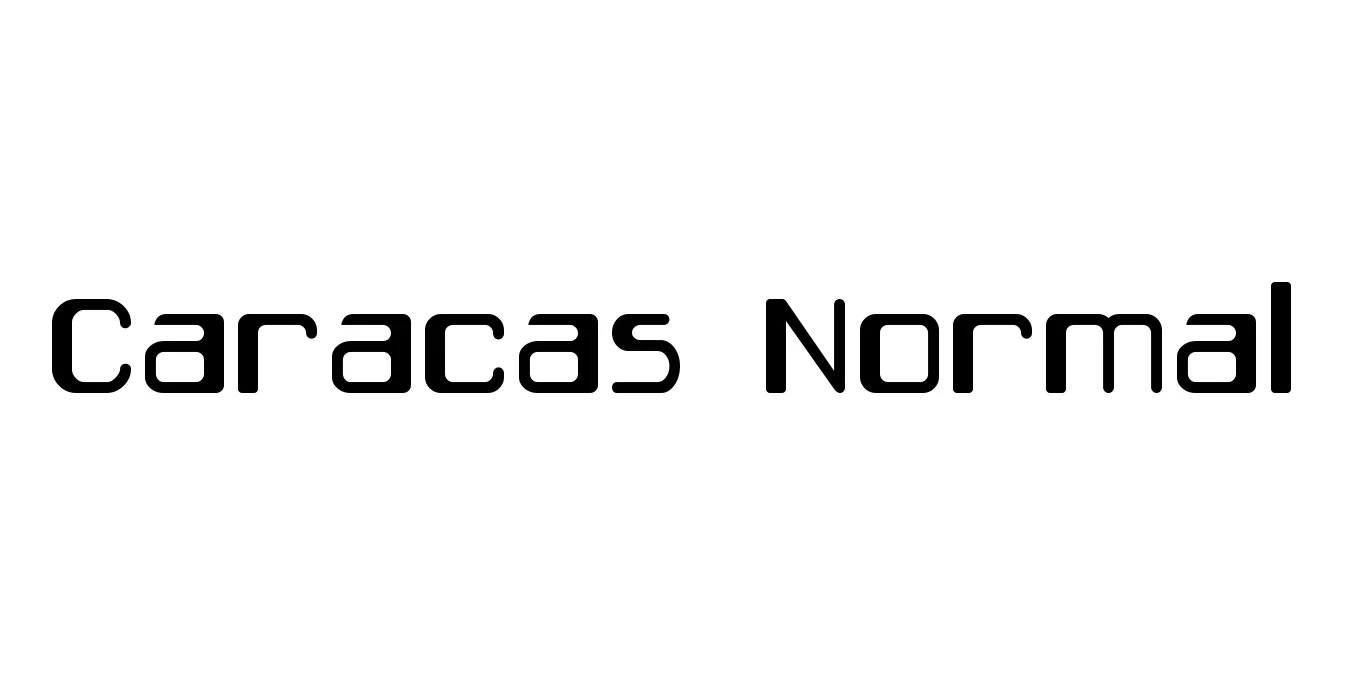 Caracas Normal Font Preview