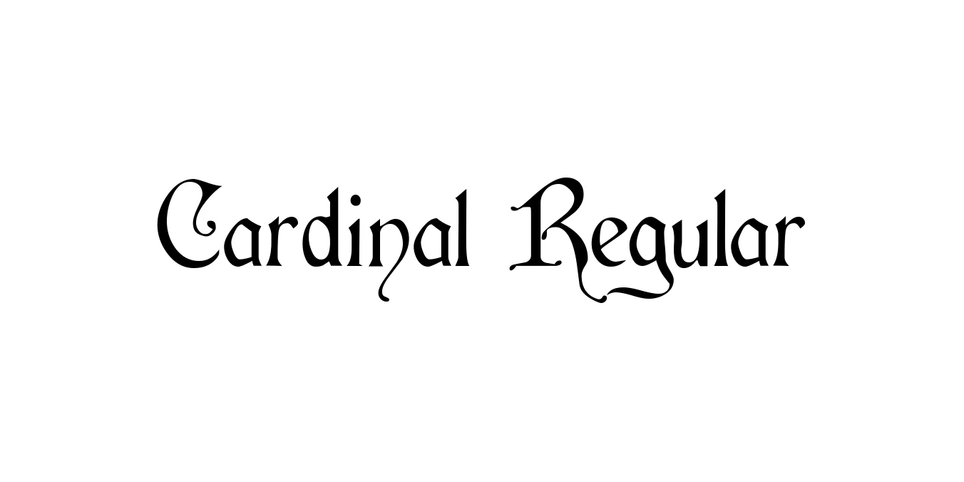 Cardinal Regular Font Preview