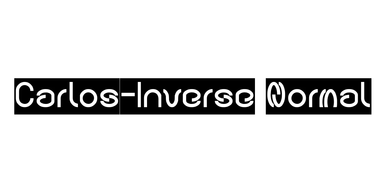 Carlos-Inverse Normal Font Preview