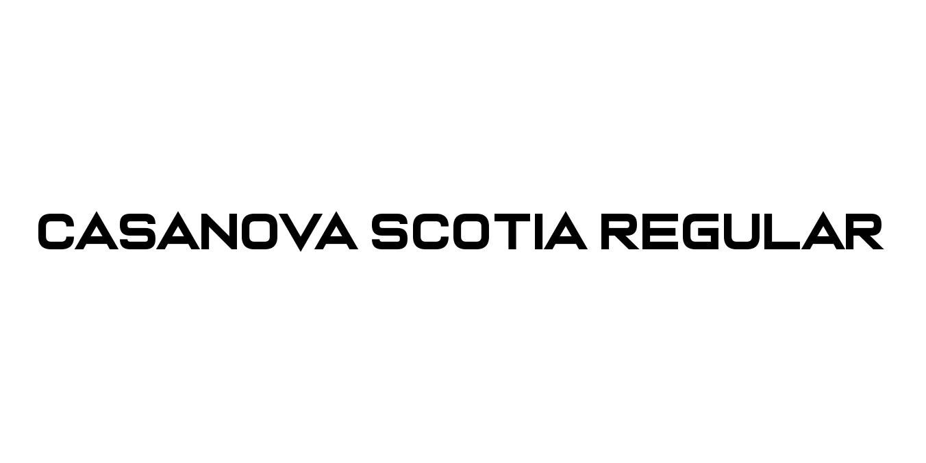 Casanova Scotia Regular Font Preview