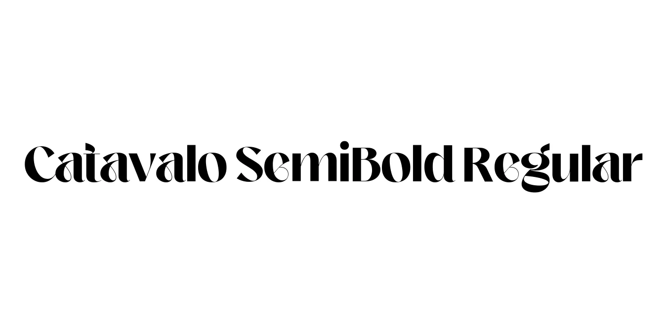 Catavalo SemiBold Regular Font Preview