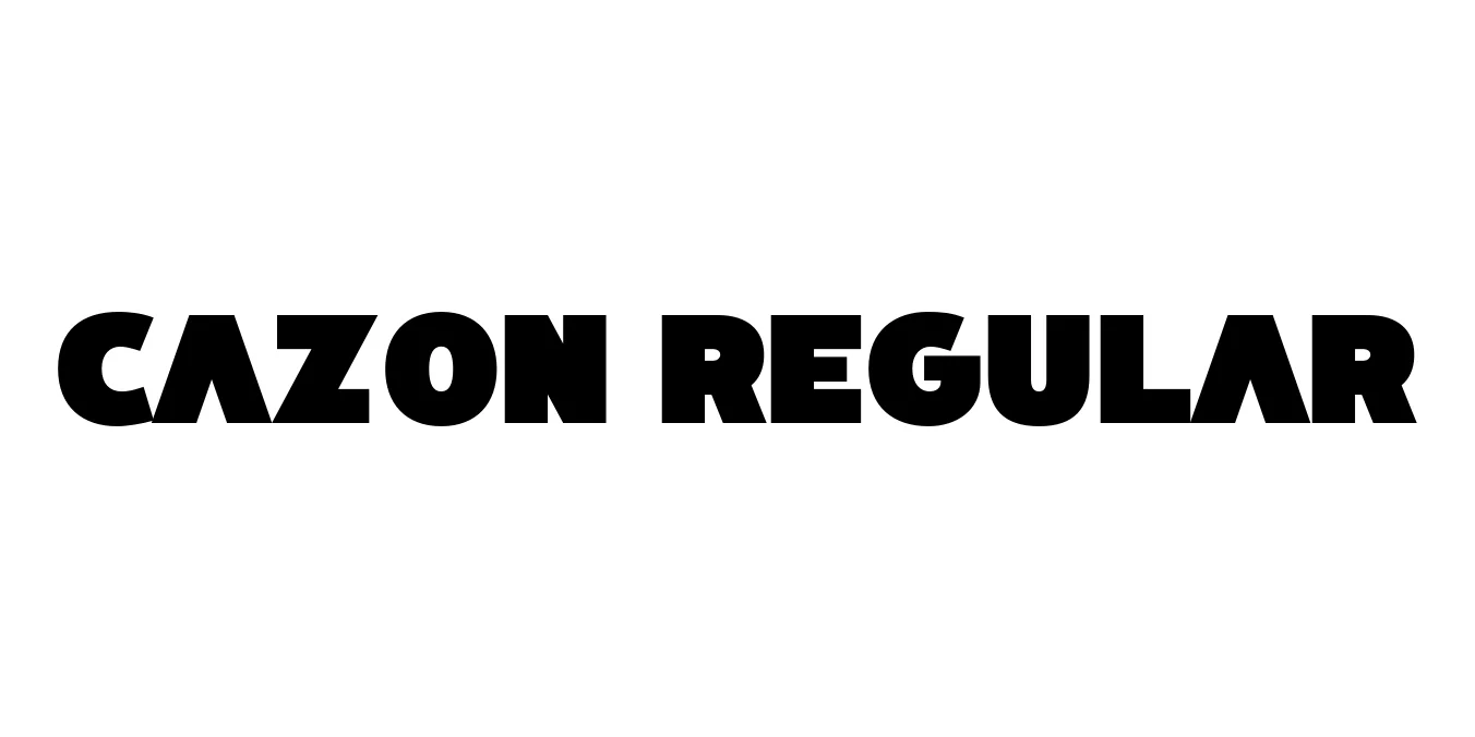 Cazon Regular Font Preview