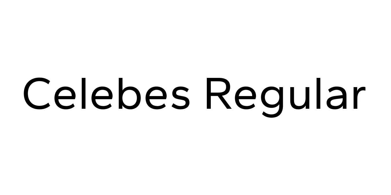 Celebes Regular Font Preview