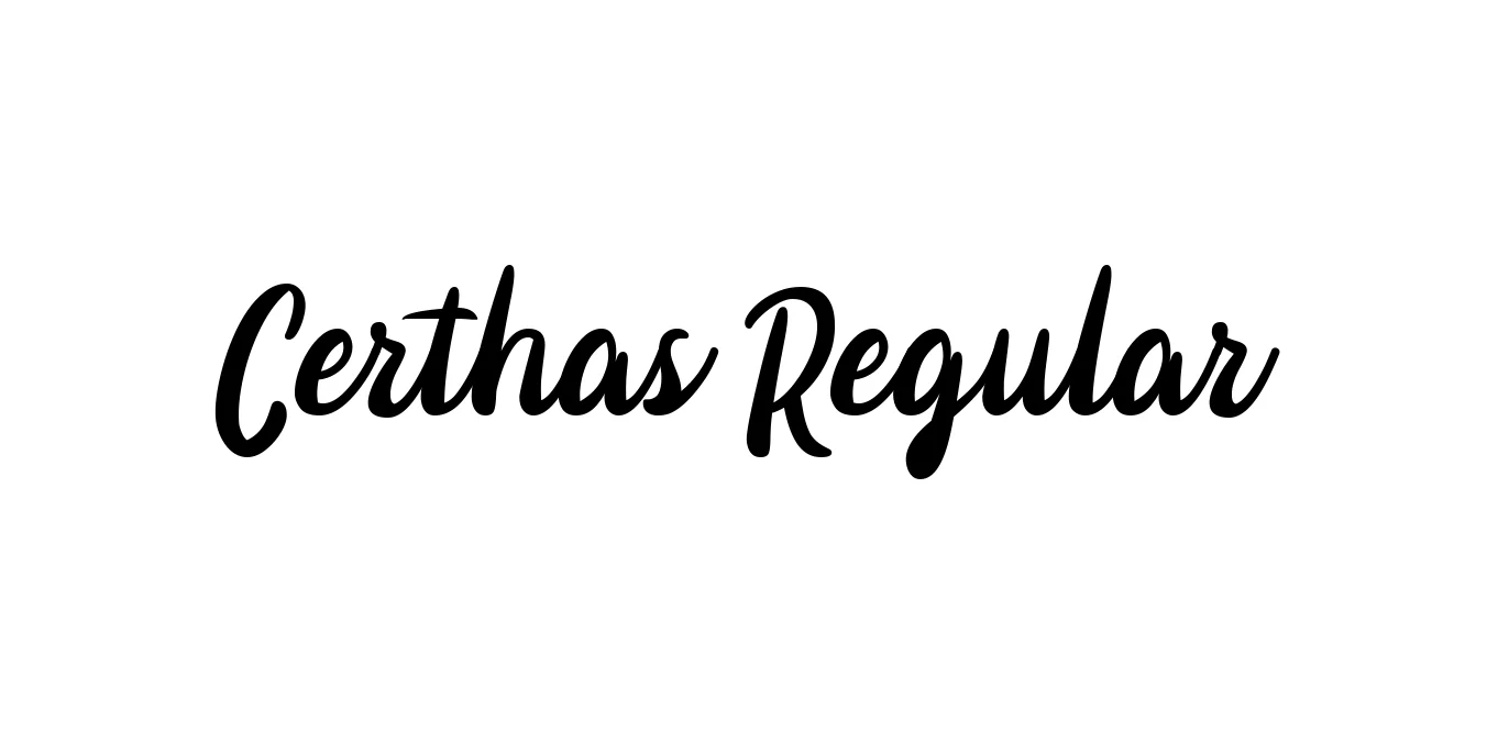 Certhas Regular Font Preview