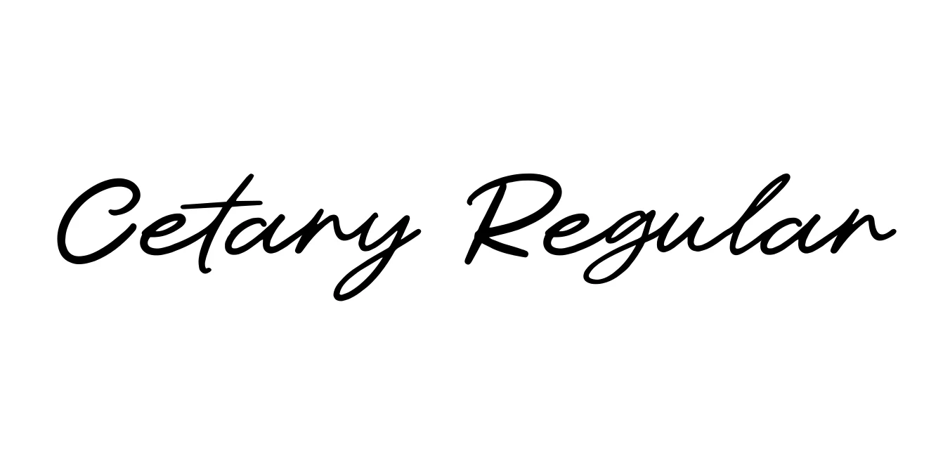 Cetary Regular Font Preview