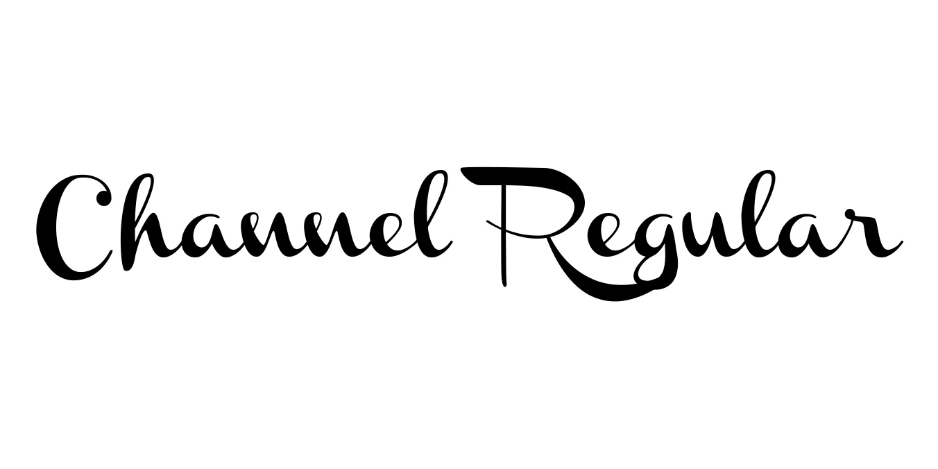 Channel Regular Font Preview