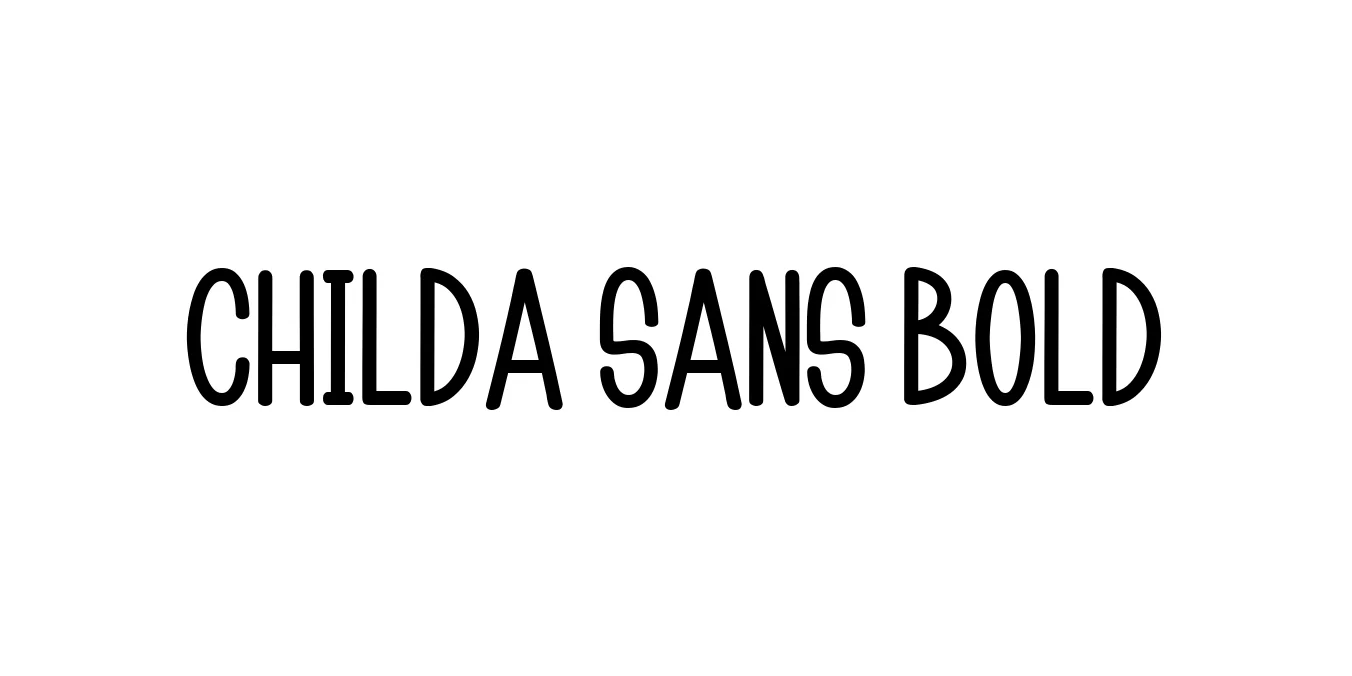 Childa Sans Bold Font Preview