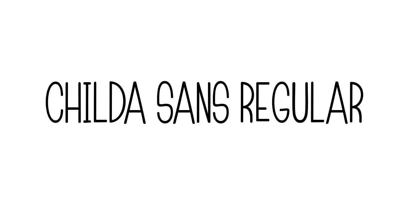Childa Sans Regular Font Preview