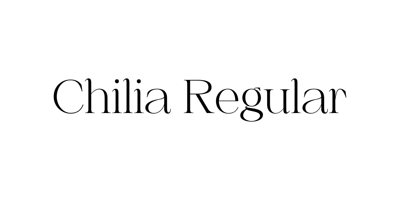 Chilia Regular Font Preview
