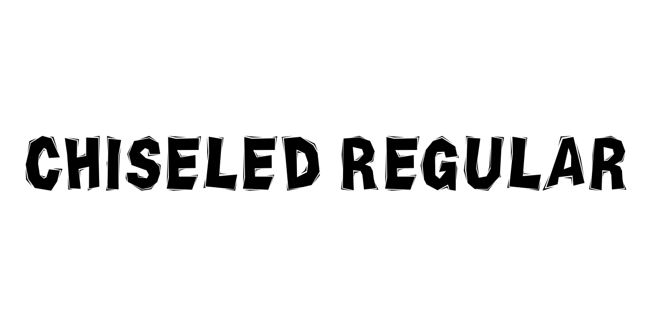 Chiseled Regular Font Preview