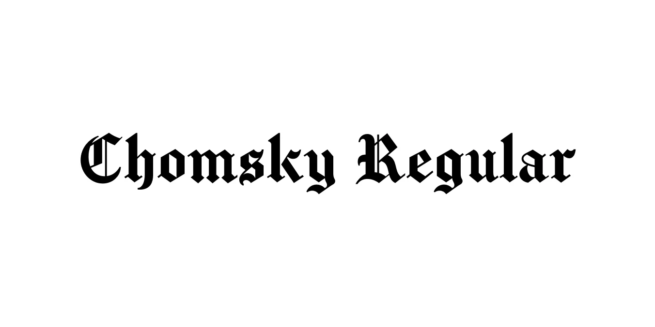 Chomsky Regular Font Preview