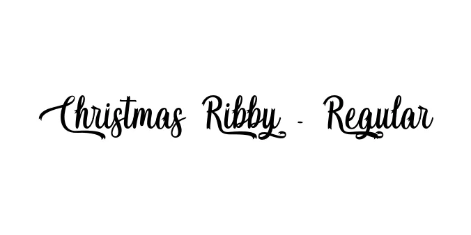 Christmas Ribby - Regular Font Preview