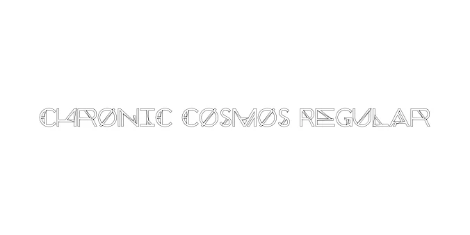Chronic Cosmos Regular Font Preview