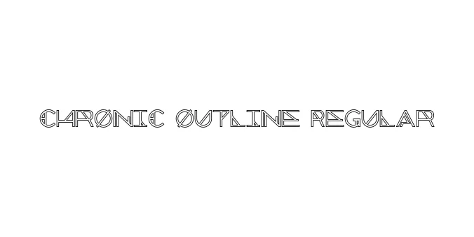 Chronic Outline Regular Font Preview