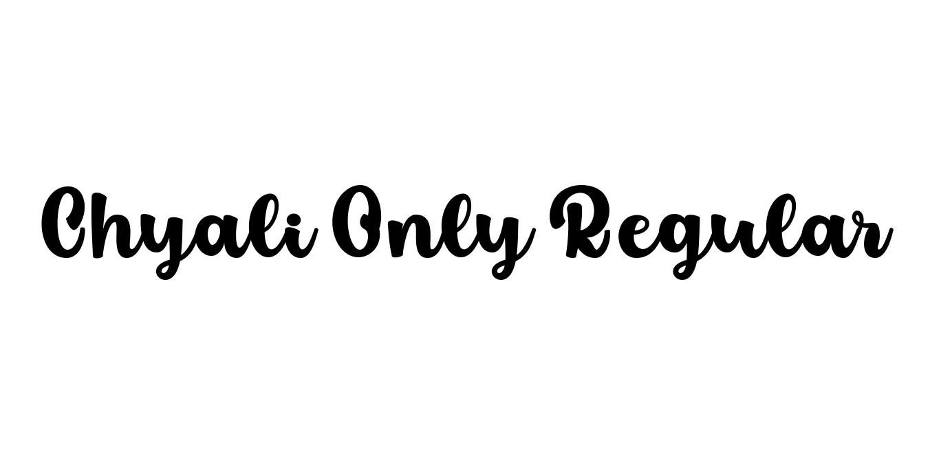Chyali Only Regular Font Preview