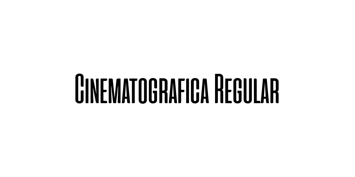 Cinematografica Regular Font Preview