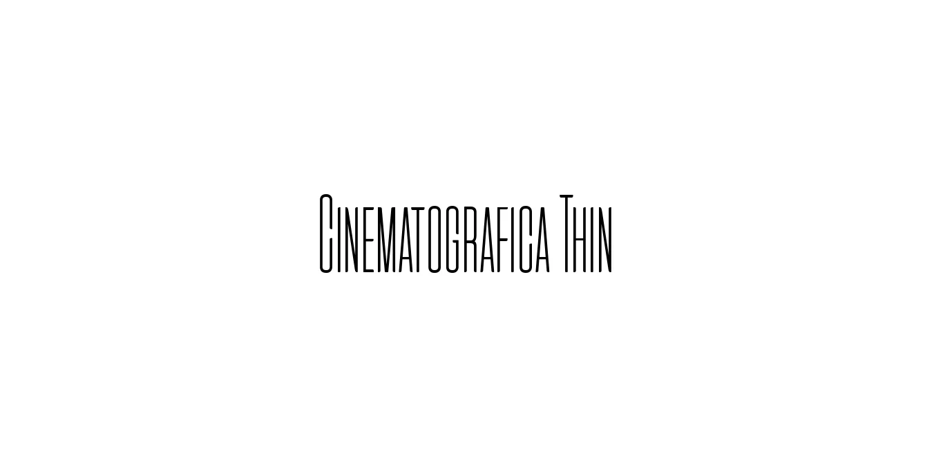 Cinematografica Thin Font Preview