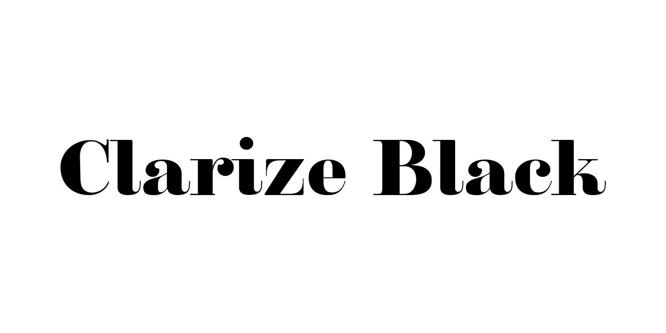 Clarize Black Font Preview